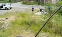İlkel Teleferikle Tehlikeli Yolculuk Kamerada