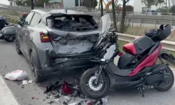 Tuzla TEM Otoyolu’nda Emniyet Şeridinde Duran Otomobile Çarpan Motosikletli Polis Yaralandı