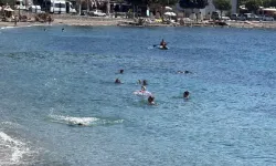 Bodrum'da Ekim Ayında Turistlerin Deniz Keyfi
