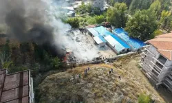 Malatya'da İşçilerin Kaldığı 30 Konteyner Yandı