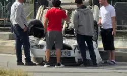 Afyonkarahisar’da Otomobil Takla Attı