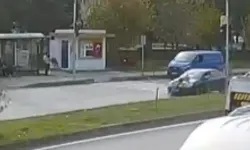 Bisikletli Çocuğa Otomobil Çarptı; Kaza Kamerada