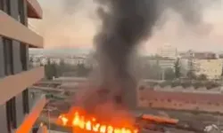 Gardaki Boş Vagonda Patlama Sonrası Yangın Çıktı
