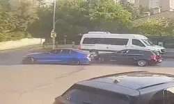 Başakşehir’de Drift Atarken Savrulan Otomobil Arkada İlerleyen Araca Çarptı