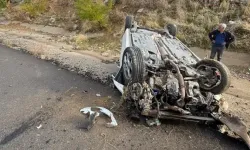 Bingöl’de Takla Atan Otomobilin Sürücüsü Yaralandı