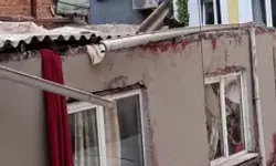 Beyoğlu’nda 5 Katlı Metruk Binanın Çökmeden Önceki Görüntüleri Ortaya Çıktı