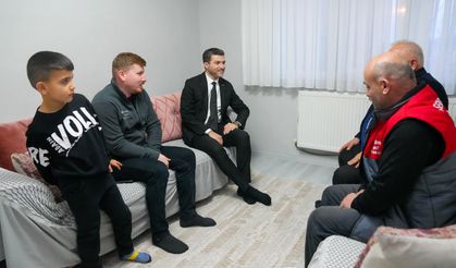 Erbaa’da Yangının İzleri Silindi: Başkan Karagöl Şenol Ailesinin Yeni Yuvasına Konuk Oldu