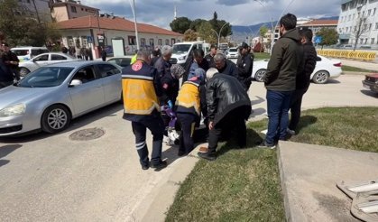 Erbaa’da Motosiklet Kazası: Kontrolden Çıkan Kurye Yola Savruldu!