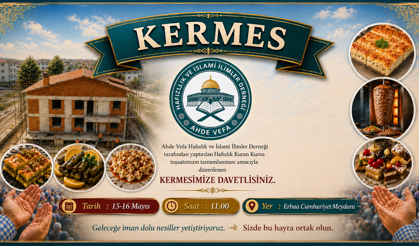 Erbaa’da Hafızlık Kur’an Kursu İçin Kermes Düzenlenecek