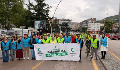 Tokat’ta Pedallar Sağlık ve Umut İçin Döndü: Yeşilay Bisiklet Turu’na Yoğun Katılım!