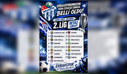 Erbaaspor’un Yeni Sezondaki Rakipleri Belli Oldu!