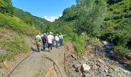 Gökal Belediye Başkanı Muhittin Hünerci Yağıştan Etkilenen Bölgeleri İnceledi