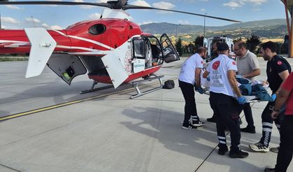 Tokat'tan Konya'ya Helikopter Ambulansla Başarılı Hasta Nakli