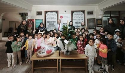 Minik Öğrencilerden İlçe Müftüsü Bekir Ertürk’e Ziyaret
