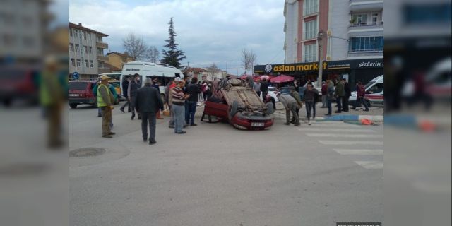 ERBAA’DA TRAFİK KAZASI 2 YARALI