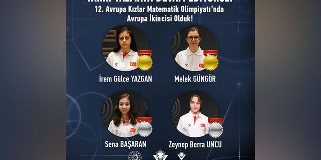 Türkiye, 'Avrupa Kızlar Matematik Olimpiyatı'nda 2'nci Oldu