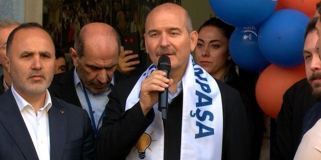 Bakan Soylu Gaziosmanpaşa'da Seçim İrtibat Bürosunun Açılışını Yaptı