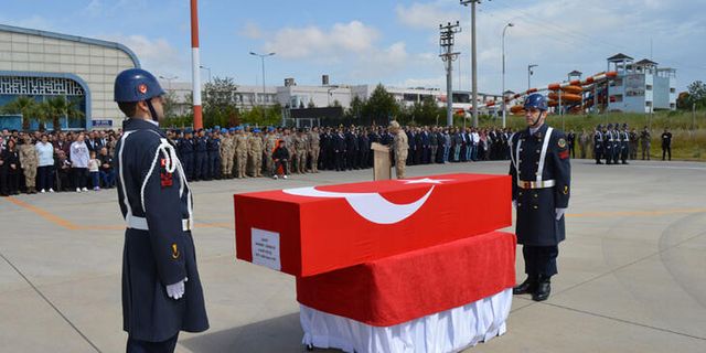Şehit Astsubay, Memleketi Niksar'a Uğurlandı