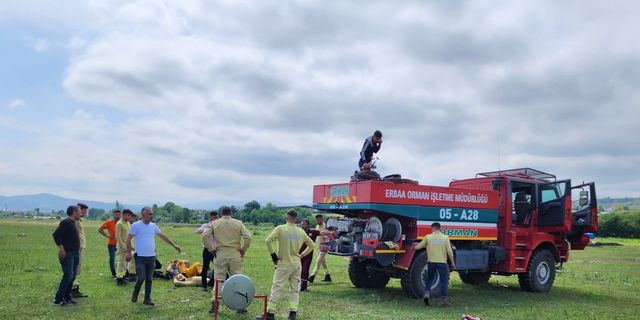 Erbaa‘nın Alev Avcıları Tatbikatta