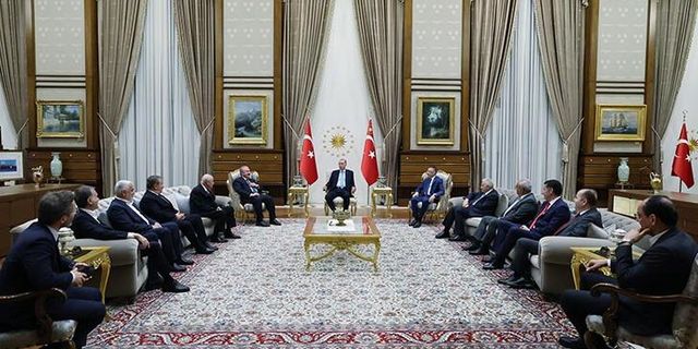 Cumhurbaşkanı Erdoğan, İttifak Liderlerini Kabul Etti