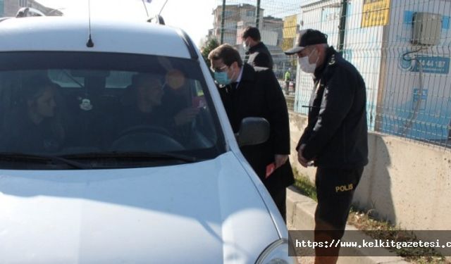KAYMAKAM DR. İSMAİL ALTAN DEMİRAYAK, TRAFİK DENETLEME NOKTALARINI ZİYARET ETTİ