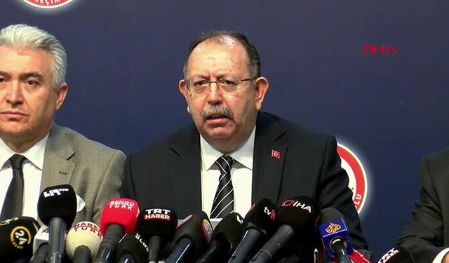 YSK Başkanı Yener: İkinci Tur Seçimin 28 Mayıs Pazar Günü Yapılmasına Karar Verilmiştir