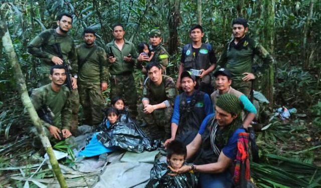Kolombiya’da Düşen Uçaktan Sağ Kurtulan Çocuklar 40 Gün Sonra Bulundu