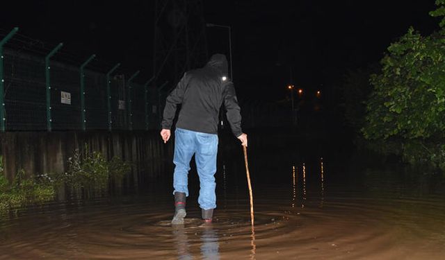 Ordu’da Sağanak; Evleri Su Bastı