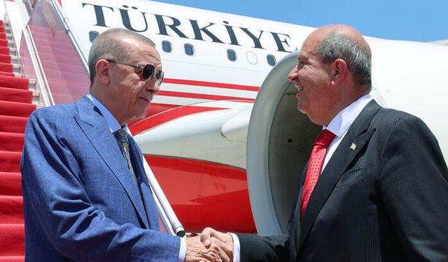 Barış ve Özgürlük Bayramında Cumhurbaşkanı Erdoğan KKTC’yi ziyaret etti