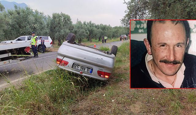 Bursa'da Otomobil Takla Attı Sürücü Hayatını Kaybetti