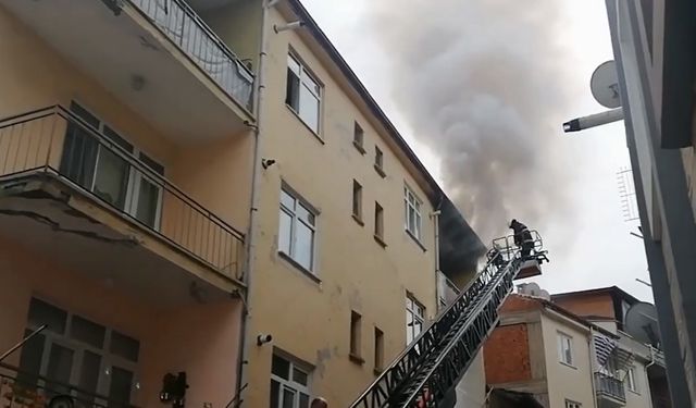 Tokat’ta Yanan Daire Kullanılamaz Hale Geldi