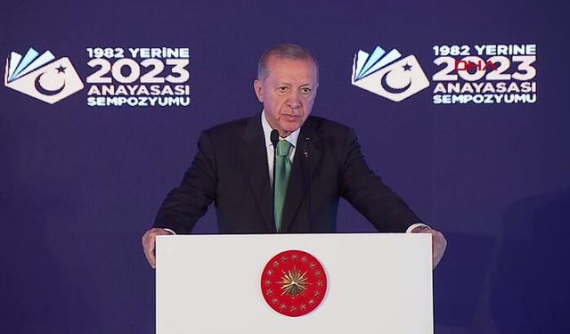 Cumhurbaşkanı Recep Tayyip Erdoğan'dan Yeni Anayasa Açıklaması