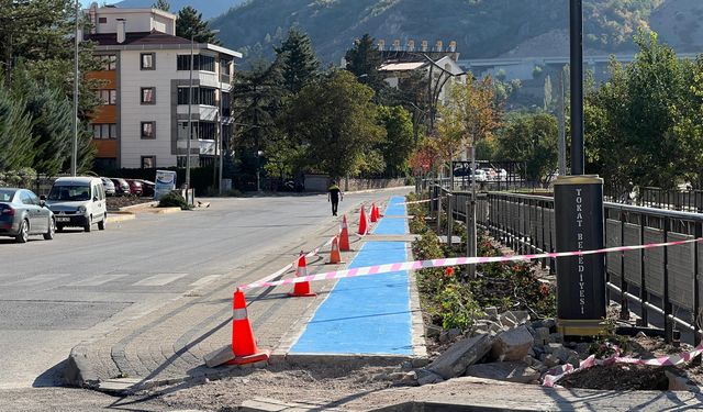Tokat'ta Yürüyüş ve Bisiklet Yolu Tamamlanıyor
