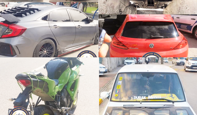 Tokat'ta, Gürültü Yaratan Motosiklet ve Otomobillere Ceza Yağdı