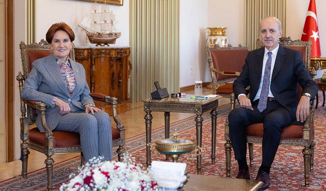 İYİ Parti Genel Başkanı Meral Akşener TBMM Başkanı Numan Kurtulmuş’u Ziyaret Etti
