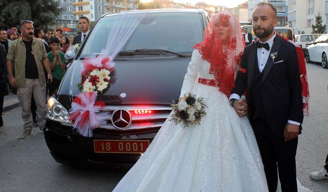 Çankırı Valiliğin Makam Aracı, Gelin Arabası Oldu