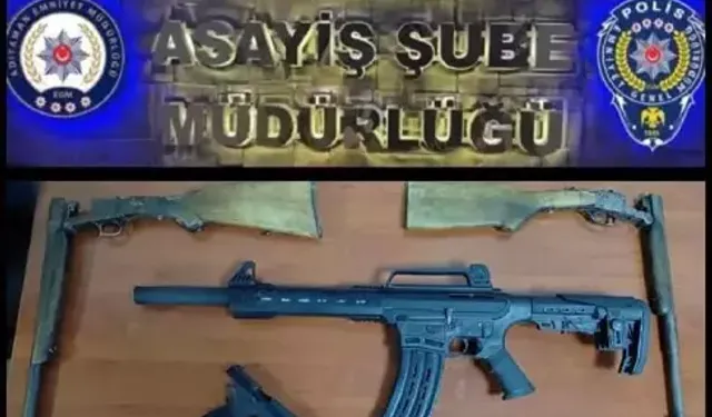 Ruhsatsız Tüfek Ve Tabancaya 2 Gözaltı