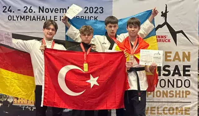 Milli Taekwondocu Muhammed Çağrı Gülen, Altın Madalya Kazandı