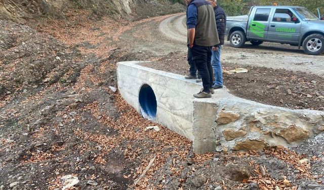 Erbaa’da Orman Yollarında Yol Bakım Ve Alt Yapı Çalışmaları Devam Ediyor