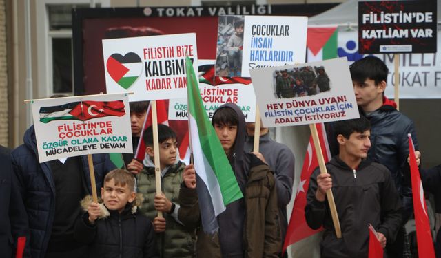 Tokat’ta Sivil Toplum Kuruluşları İsrail’i Kınadı