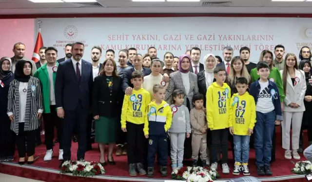 491 Şehit Yakını, Gazi Ve Gazi Yakını Kamuya Atandı