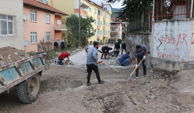 Niksar’da Parke ve Asfalt Çalışmaları Devam Ediyor