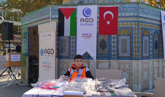 Erbaa Cumhuriyet Meydanı'na Gazze Çadırı Kuruldu