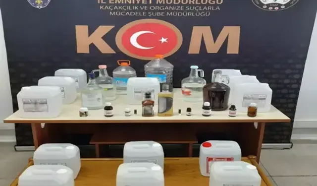 Kaçak İçki Operasyonu! 192,5 Litre Sahte Alkol Ele Geçirildi!