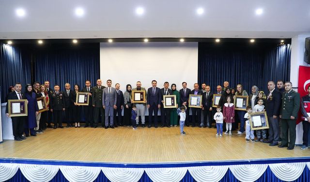 Tokat’ta Devlet Övünç Madalyası Töreni: Şehit Yakınları ve Gazilere Onur Madalyası Verildi