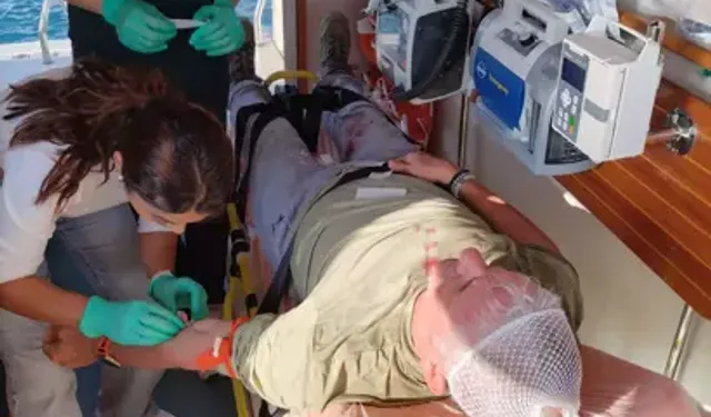 Alman Turist Kayalıklara Düşerek Yaralandı, Sahil Güvenlik Ekipleri Müdahale Etti