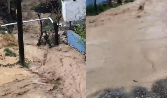 Turhal`da Aşırı Yağış Sele Neden Oldu
