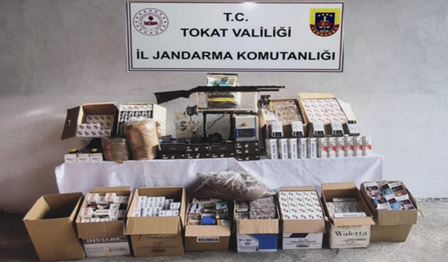 Tokat’ta Kaçakçılığa Darbe: Sahte İçki, Tarihi Eser ve Silah Ele Geçirildi