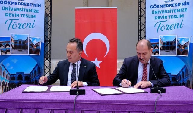 Tarihi Gökmedrese Artık Tokat Gaziosmanpaşa Üniversitesi’nin Bünyesinde