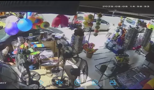 Freni Boşalan Vinç Dede ve Torunlarının Üzerine Araç Savruldu